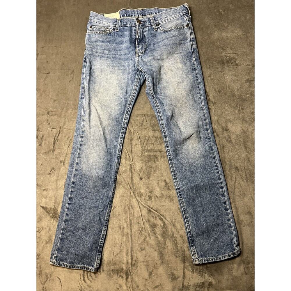 Hollister Jeans Mens 30x30 Blue Skinny Stretch Medium Wash Casual Denim‎